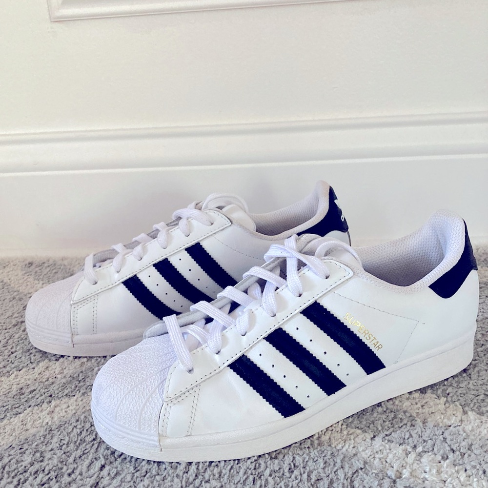 ADIDAS SUPERSTAR GENTLY WORN SHOES